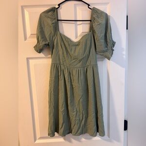 Altar'd State Sage Green Midi Dress